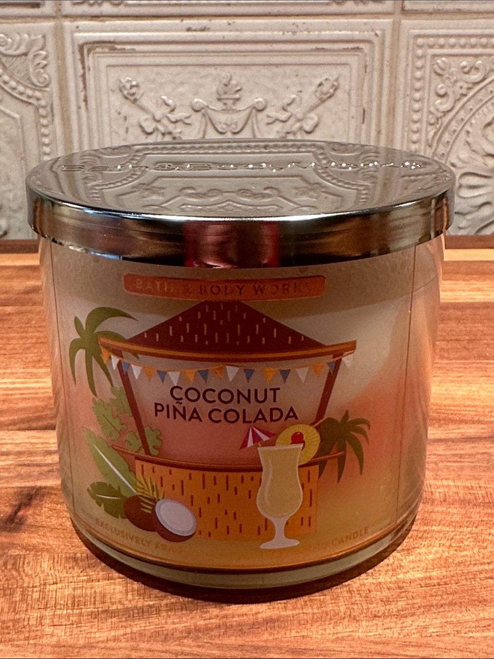 Bath & Body Works Coconut Pina Colada 3-Wick Candle NWT